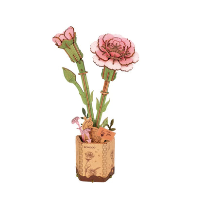 Robotime Rolife 3D Holzblumen – DIY Holzpuzzle Blumenstrauß | Ewige Blüten als Geschenk zum Muttertag, Geburtstag & Deko
