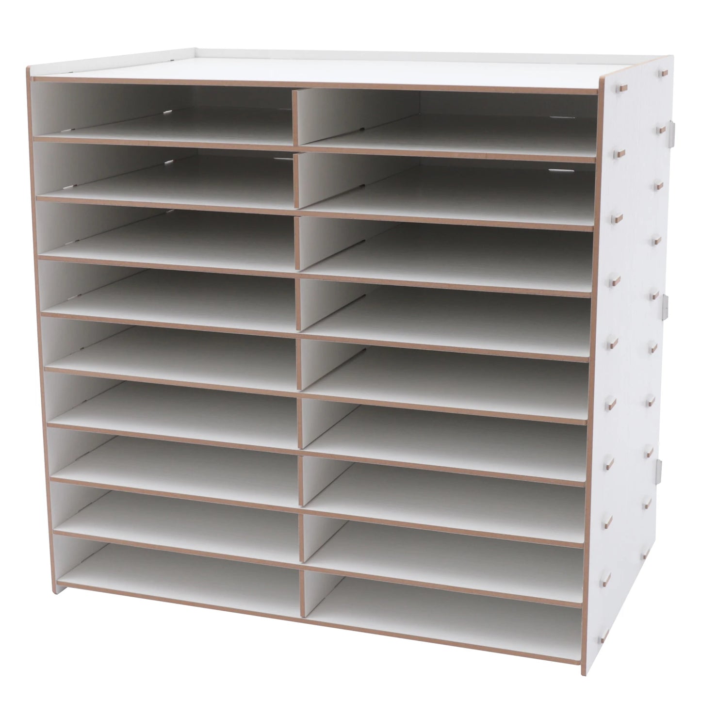 Schreibtisch Organizer Holz 18 Fächer Dokumentenablage Aktenregal A4 Aufbewahrungssystem für Büro und Home Office