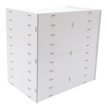 Schreibtisch Organizer Holz 18 Fächer Dokumentenablage Aktenregal A4 Aufbewahrungssystem für Büro und Home Office