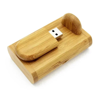 USB-Stick Holz 4–128GB – Gravur möglich, Geschenk, Bambus, Walnuss, Ahorn
