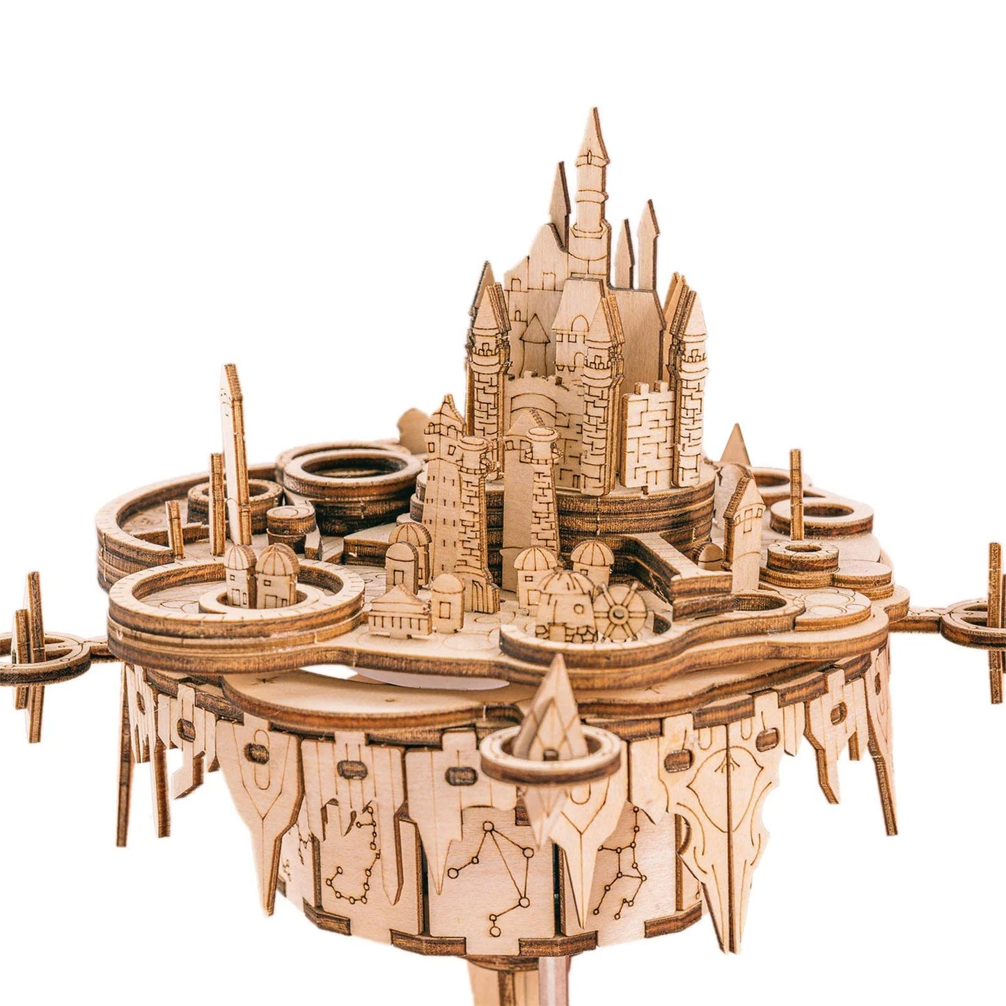 3D wooden puzzle music box “You Are My Sunshine” – DIY castle construction kit