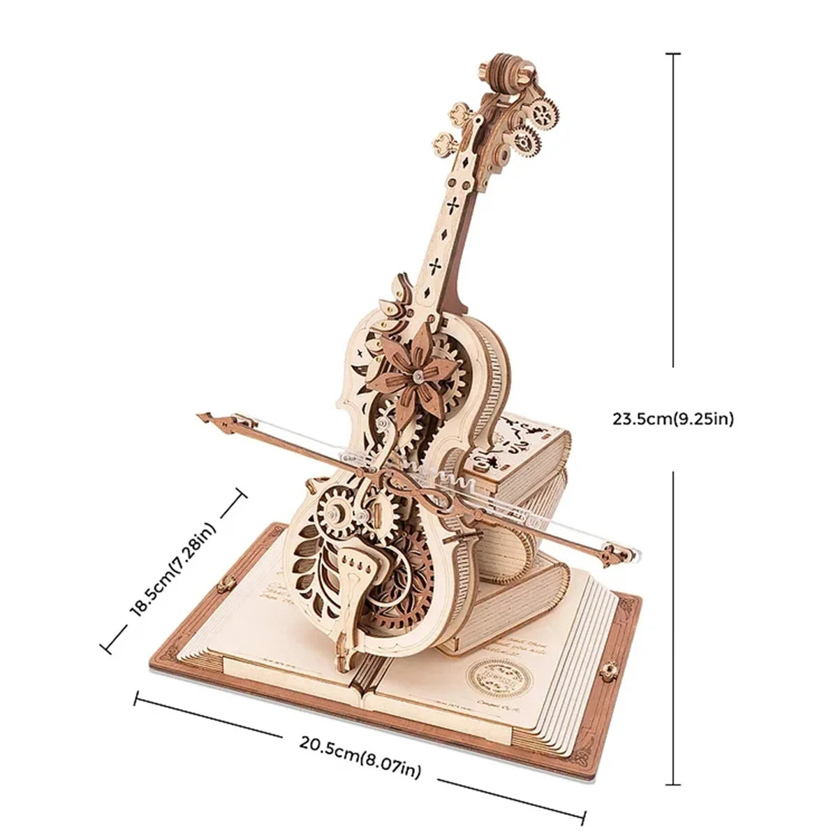 Robotime ROKR Spieluhr Holzpuzzle – Magic Piano & Magic Cello 3D Modellbausatz zum Basteln & Verschenken