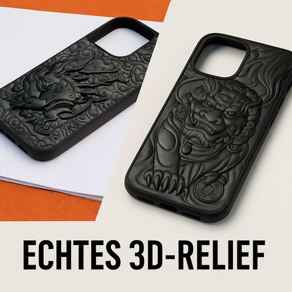 Wohlstandsdrache – Sandelholz-Hülle für Xiaomi (13–15 Pro/Ultra)