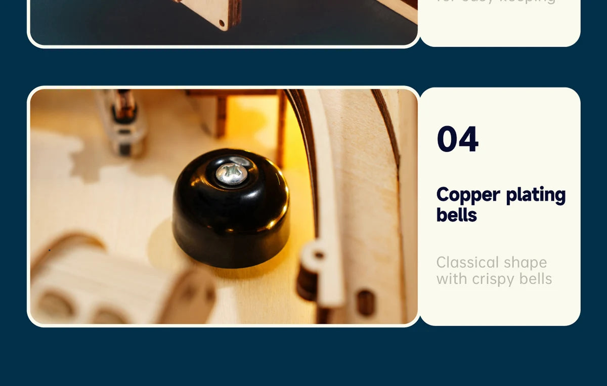 Robotime ROKR 3D Flipperautomat aus Holz – DIY Pinball-Spiel im Vintage-Stil | Bausatz für Kinder & Erwachsene