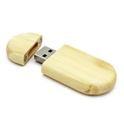 USB-Stick Holz 4–128GB – Gravur möglich, Geschenk, Bambus, Walnuss, Ahorn