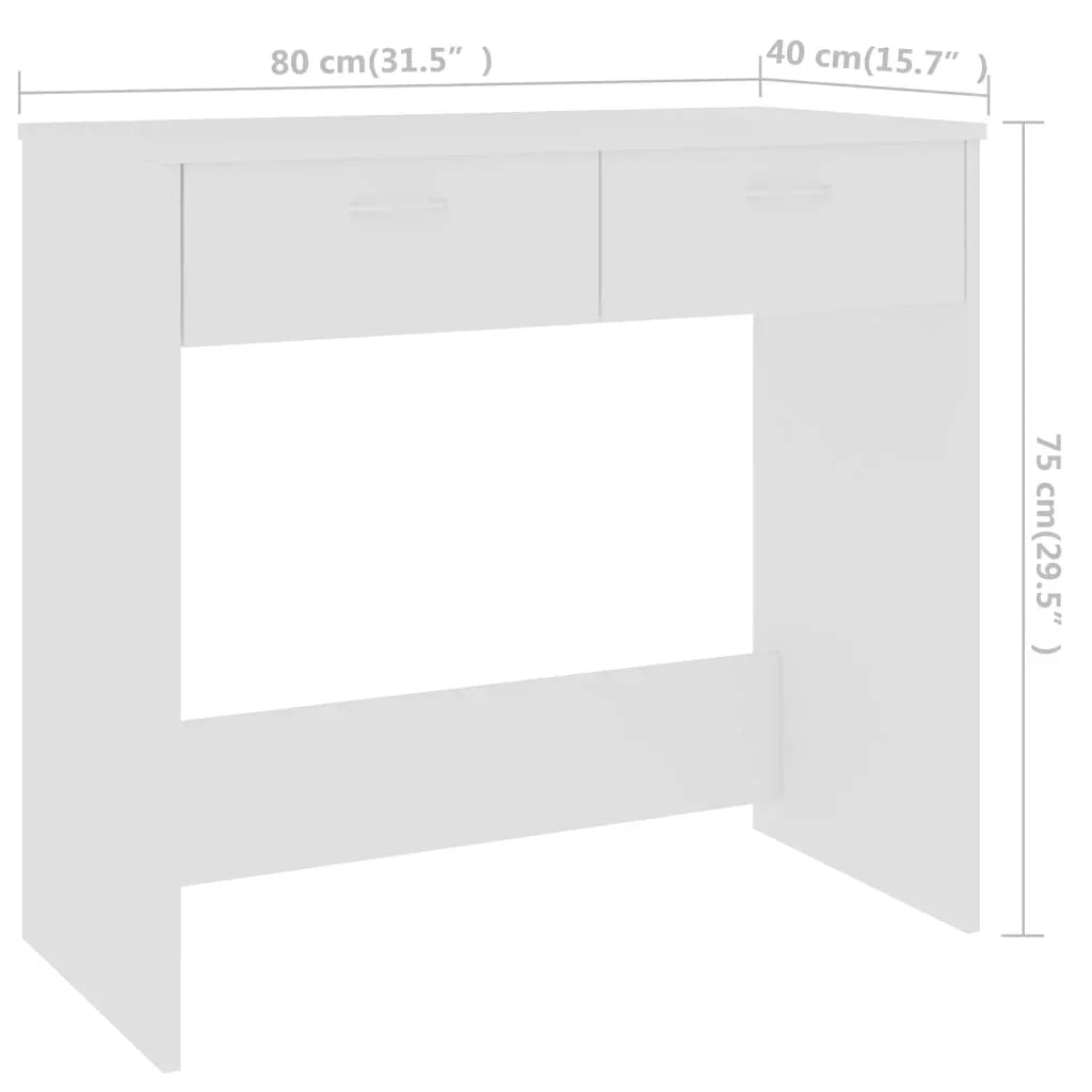 Schreibtisch 80×40 cm – PC-Tisch mit Schubladen, skandinavisch & kompakt