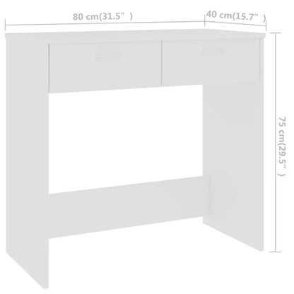 Schreibtisch 80×40 cm – PC-Tisch mit Schubladen, skandinavisch & kompakt
