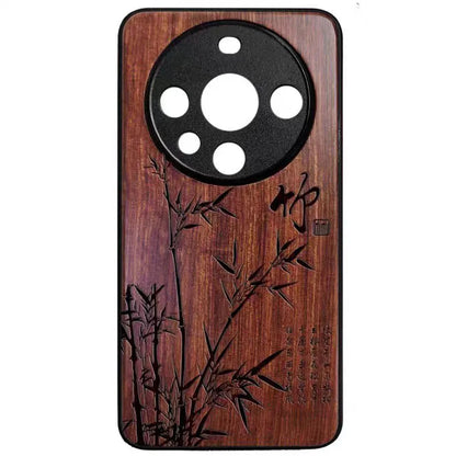 Coque en bois gravée pour Honor Magic 6 (Pro) – Motifs gravés