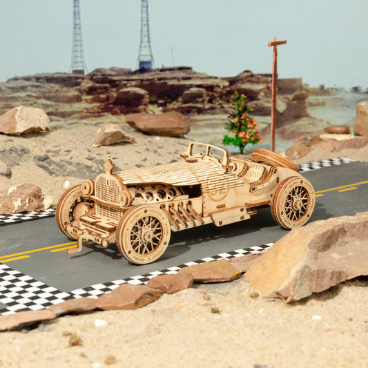 Robotime ROKR Classic Car & Vehicle Serie – 3D Holzpuzzle im Maßstab 1:15 für Kinder & Erwachsene