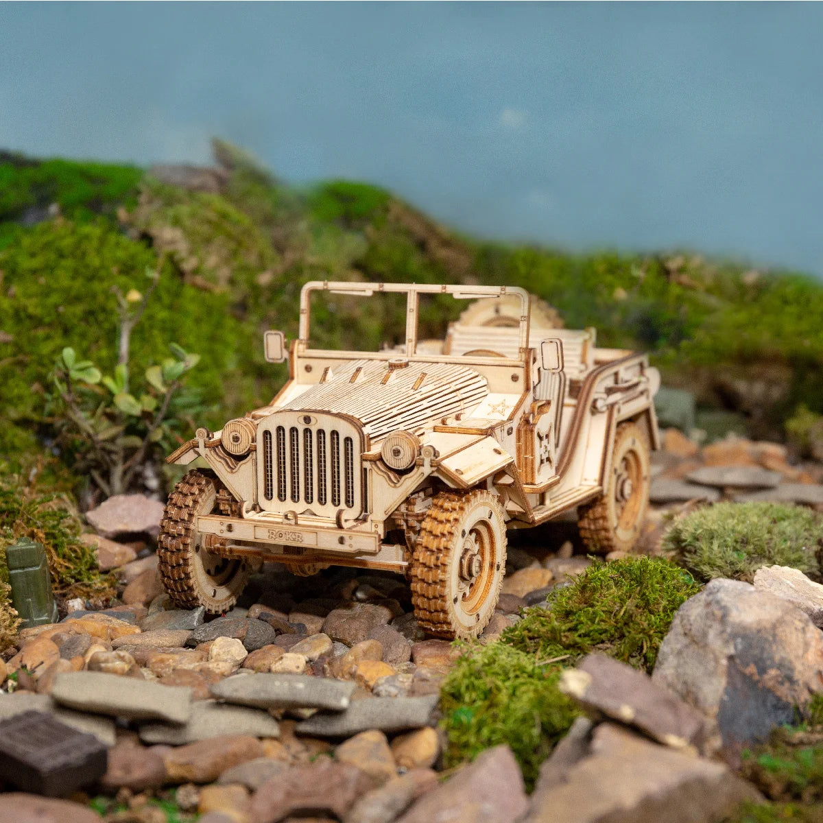 Robotime ROKR Classic Car & Vehicle Serie – 3D Holzpuzzle im Maßstab 1:15 für Kinder & Erwachsene