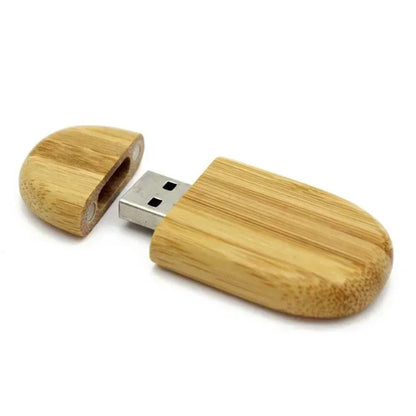 USB-Stick Holz 4–128GB – Gravur möglich, Geschenk, Bambus, Walnuss, Ahorn
