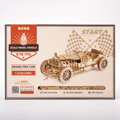 Robotime ROKR Classic Car & Vehicle Serie – 3D Holzpuzzle im Maßstab 1:15 für Kinder & Erwachsene